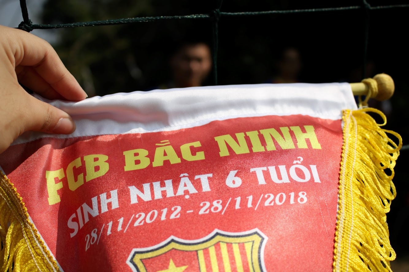 Cờ kỷ niệm sinh nhật lần 6 của FCB Bắc Ninh