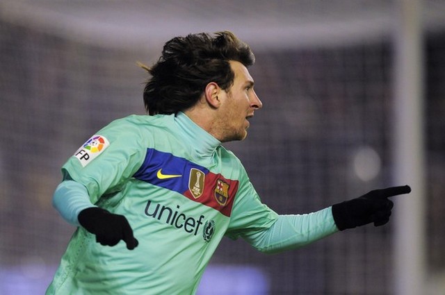 Messi trong trận đấu với Osasuna