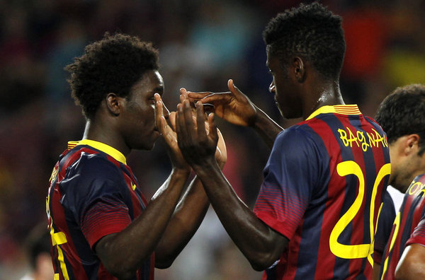 Barça gia hạn hợp đồng với Dongou và Bagnack